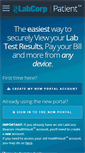 Mobile Screenshot of patient.labcorp.com